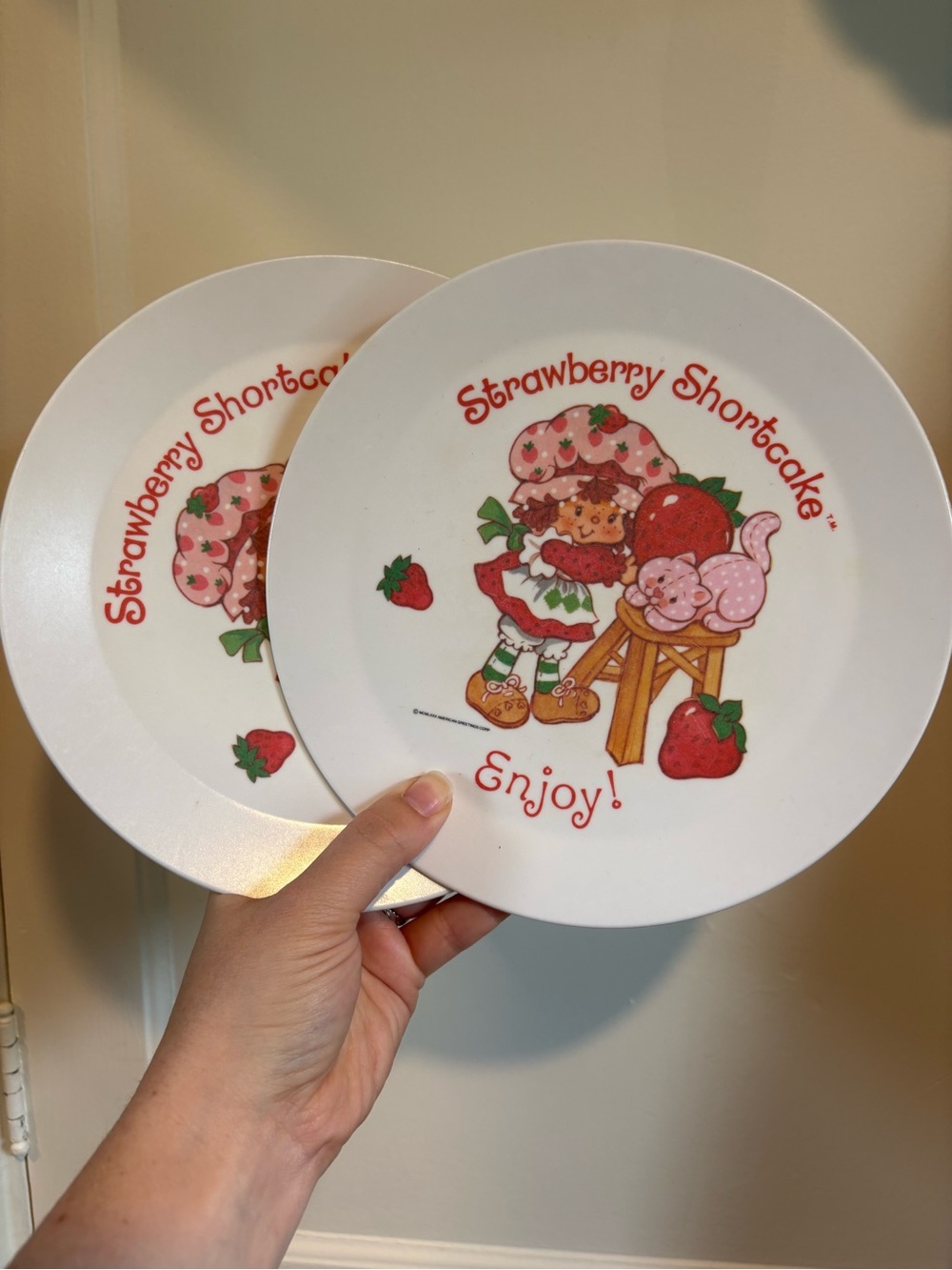 Set of Vintage Strawberry Shortcake Plates